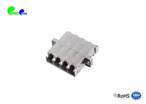 Wholesale LC Quad Metal Fiber Optic Adapter With Flange 0.2dB Low Insertion Loss from china suppliers