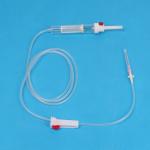 Disposable Medical IV Transfusion Blood Tubing Set 150cm PVC Tube Length