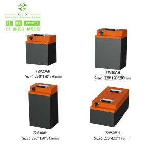 Wholesale High Qulity 48v 72v 20ah 30ah 40ah lifepo4 lithium battery pack for electric scooter with BMS from china suppliers