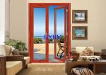 Water Resistant Aluminium Doors With Wooden Finish With Wide Openings
