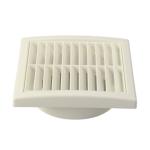 White Plastic 100-150mm Mass HVAC Air Exhaust/Supply Vent for Air Duct OEM/ODM