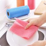 Blue Color Household 35gsm Dish Cloth Disposable 25cm X 30cm