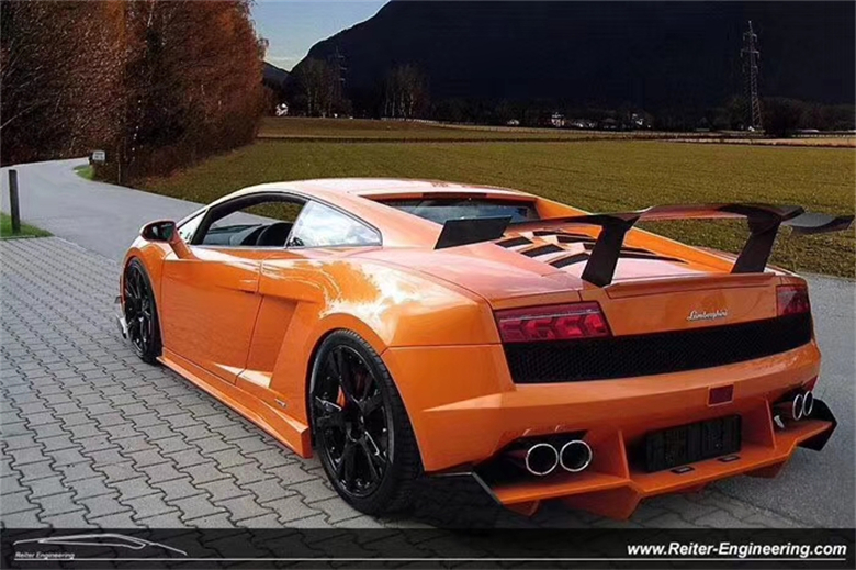 For lamborghini Gallardo LP550 560 570 Carbon Fiber Spoiler Gallardo LP550 560 570 Upgraded SUPER TROFEO Style Spoiler