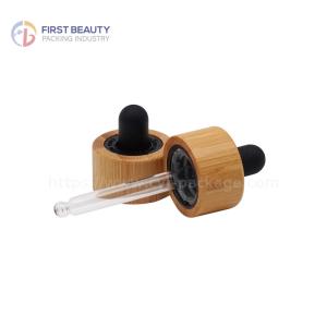 Wholesale Biodegradable Child Resistant Glass Dropper In Natural Bamboo Color from china suppliers