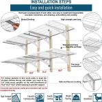2x6ft Grid Shelving Steel Storage Support Rack for Painting Powder Coat