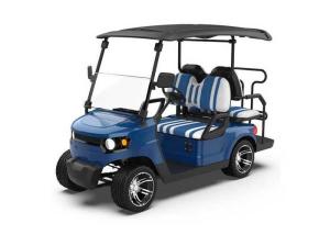 Wholesale Cheap Dark Blue Electric Golf Cart Modern Design Atmospheric Appearance Simple One Year Warranty from china suppliers