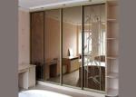 Sliding Door Tinted Mirror Glass 3mm Thickness Multicolor Size Customized