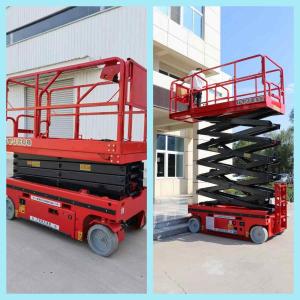 Wholesale OEM ODM Aerial Platform Lift Red Color Scissor Lifter 12m from china suppliers