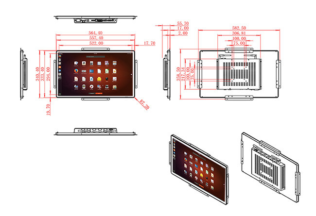 23.8-Inch Linux Embedded Vision Hub for Command Centers, Educational Systems, Traffic Management, and Public Information Systems