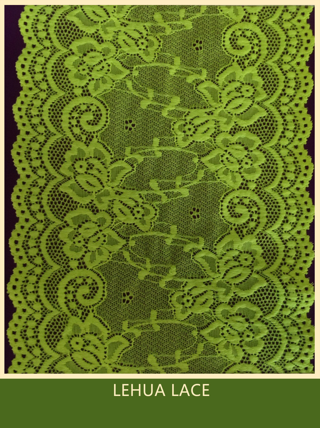 Hot Selling and nice quality Nylon Spandex Stretchy Brazil Lace from China