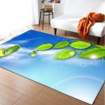 Non Skid 3D Printed Rugs 100*120cm Living Spaces Area Rugs