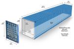 ISO 40ft sea shipping containers high quality 40' x 8' x 9'6" iso shipping