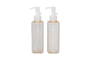 Wholesale Customized Color PET 180ml Palstic 174mm Makeup Remover Pump Bottle Oil Container from china suppliers