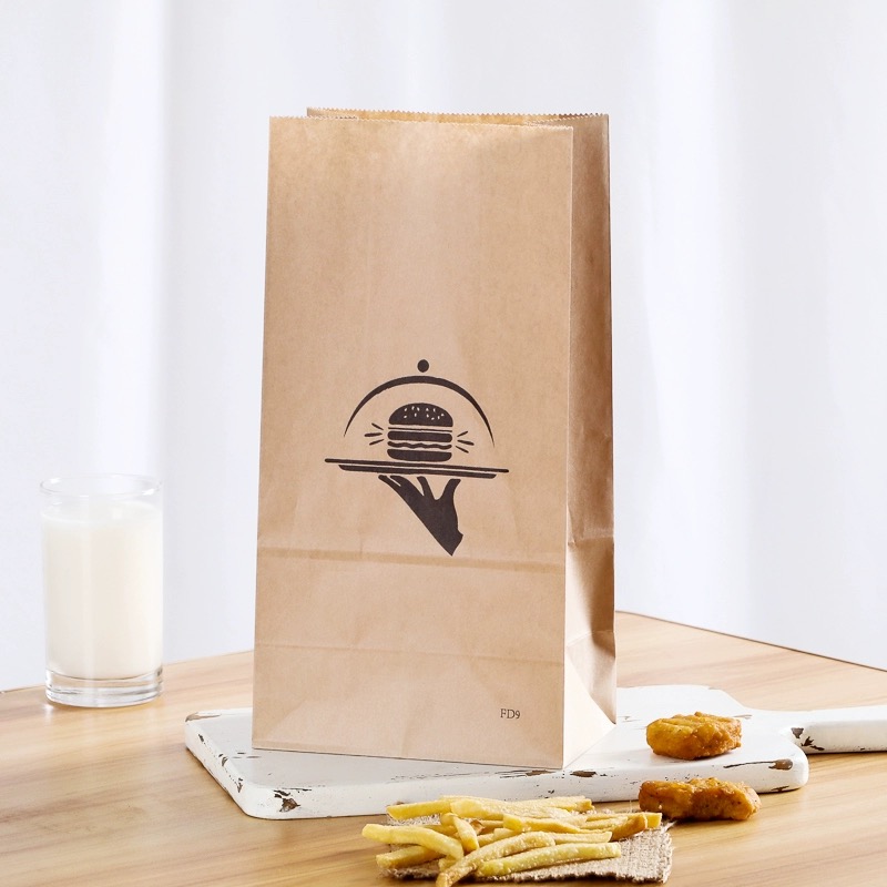 Custom Printed Greaseproof Paper Bag for Food Packaging,Kraft paper bag,food packaging bags