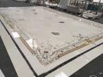 Luxury Water Ject Stone Mosaic Tile , Interior Marble Inlay Design Hall Floor