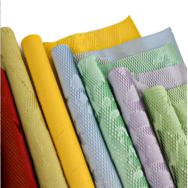 Honeycomb Grid Flower Wrapping Paper Waterproof Inner Lining Paper for Honeycomb