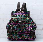 European and American women's national wind pattern casual fashion canvas