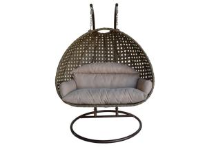 Wholesale Spa Tub Accessories 2 Person Heavy Duty Rattan Hammock Hanging Wicker Porch Swing Chair For Spa Side from china suppliers