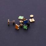 Poland Popular Four Leaf Clover Earrings Stud Earrings Stainless Steel Earrings