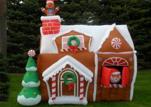Wholesale Custom Bounce Inflatable Advertising Products Christmas House For Christmas Festival from china suppliers