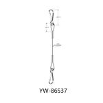 3000mm Length Steel Wire Rope Cable Lanyard With Spring Hook YW86534