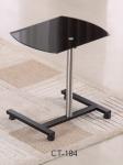 Easy Cleaning CT-184 Glass Top End Tables Corrosion Resistance With Stainless