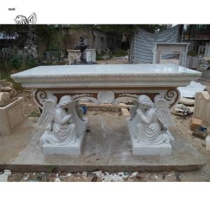 Wholesale BLVE Church Marble Altars Table Angel Statue Church Decoration Altar Religious Western Style from china suppliers
