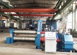 Wholesale 60mm Thickness Plate Bending Machine Hydraulic Symmetrical 3 Rolls PLC from china suppliers