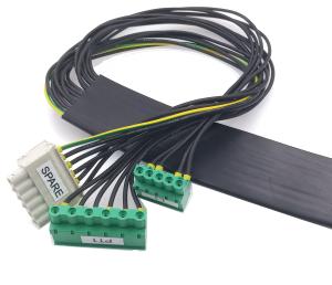 Wholesale Safety Electrical Wire Harness Elevator Flat Cables Harness With WAGO Connectors Lift Cables from china suppliers