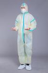 Antibacterial 37GSM PP PE Breathable Disposable Coveralls