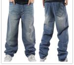 Customizable Clothing Loose Plus Size Denim Jeans Pants for Men,Fat Man Denim