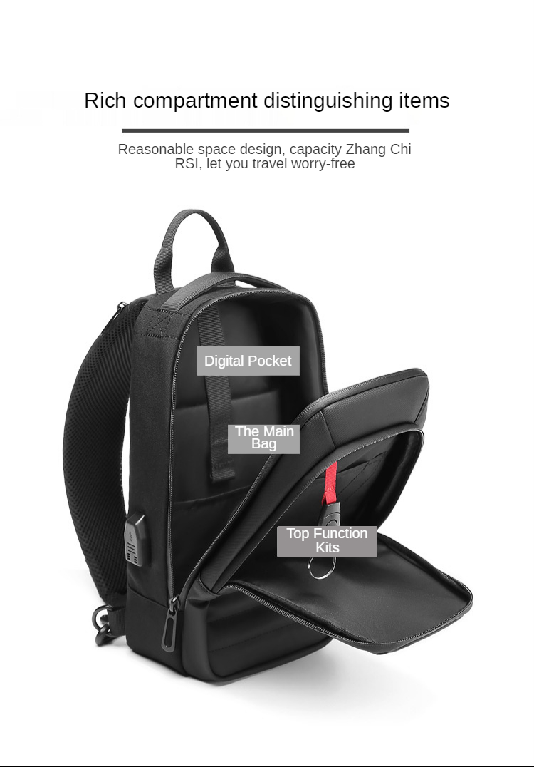 5L Waterproof Messenger Satchel Shoulder Bag 17*7*29cm