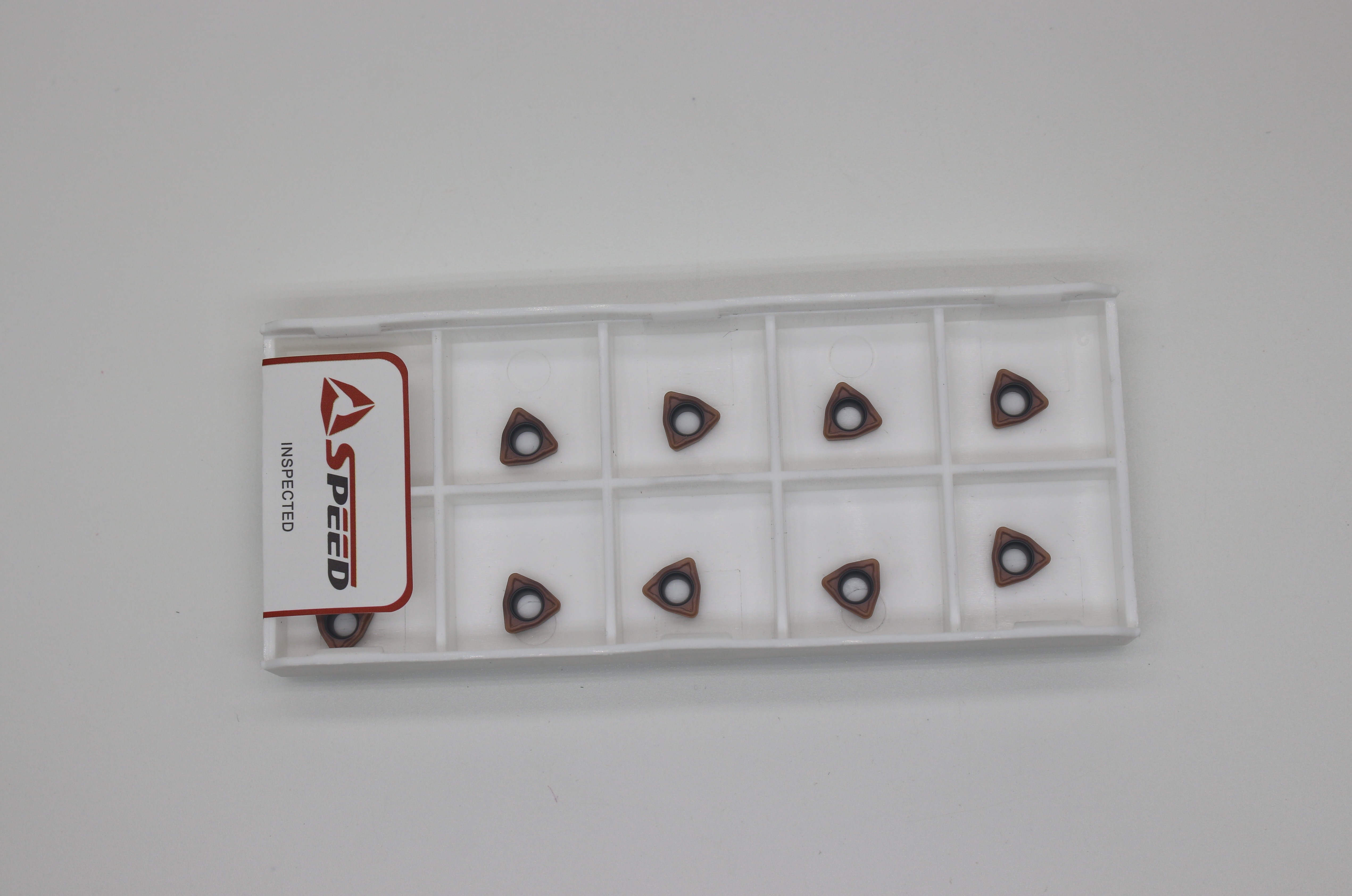 CNC Tungsten U Drill Inserts Fast Feed WCMX030208 CVD Coating