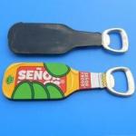 Custom SENOR FROGS 3d Soft PVC Bottle Shaped Bottle Opener For Company