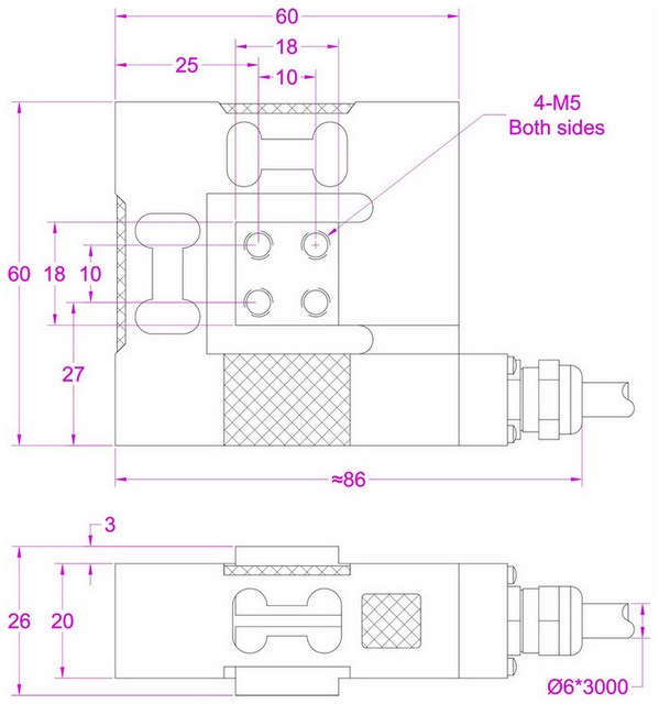 multiple axis force sensor