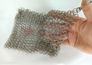 Wholesale 316 Stainless Steel Food Grade Kitchen Chainmail Scrubber For Cast Iron Cleaner from china suppliers