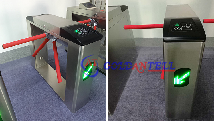 110 volts full automatic Hs code tripod turnstile barcode scanner for stadium