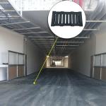 Racecourse Channel Black Rubber Drainage Cover Embedded In Cast Iron