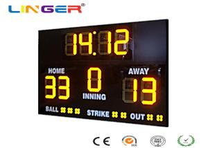 Wholesale Athletic Digital Baseball Scoreboard , Baseball Electronic Scoreboard Outdoor Type from china suppliers