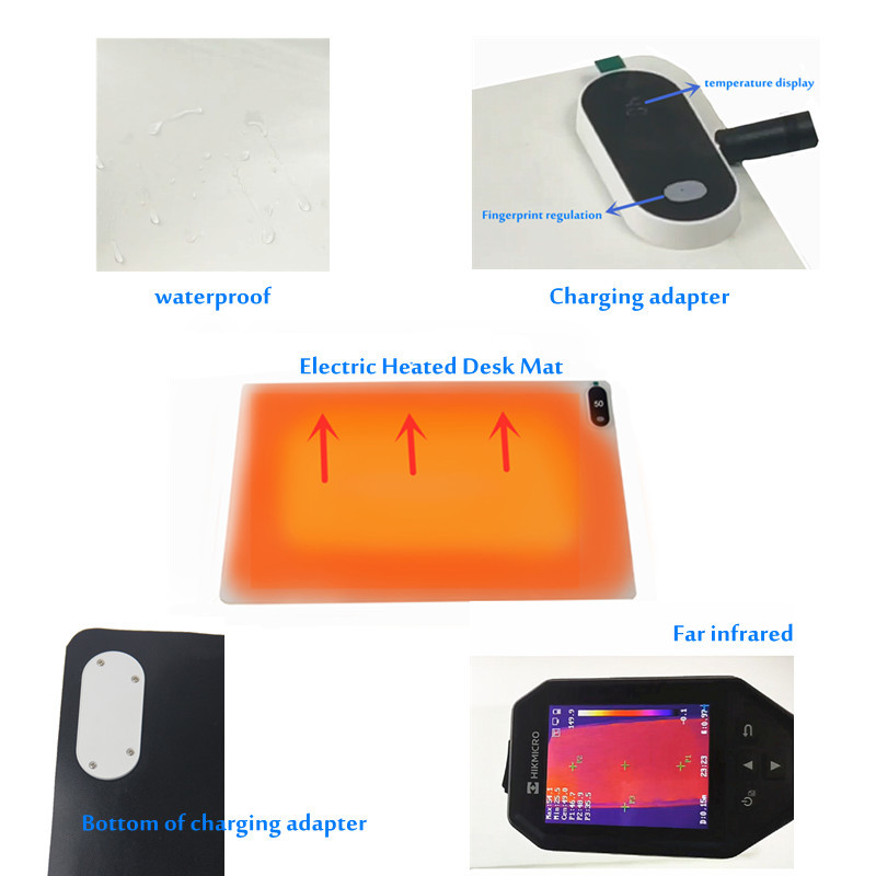 24V Multiscene Heated Desk Mat , Graphene Heating Pad For Desk