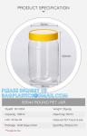 Plastic Square Grip Storage Jar, Candy Buffet Containers, Food Jar, Cosmetic Jar
