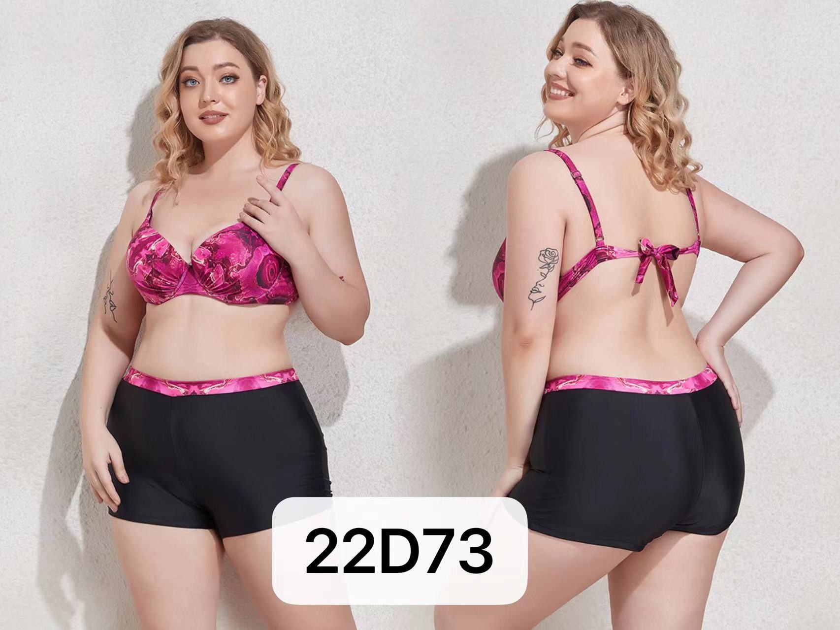 Black Sexy Plus Size Swim Suits Fat Women Gauze Skirt Swimwear For Larger Ladies