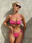 XL Ruffles Swimwear - Perfect for Summer Beach Vacation sexy red color backless