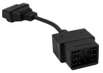 OBD2 OBDII J1962 Female to Toyota 17 Pin OBD1 Male Connector Cable