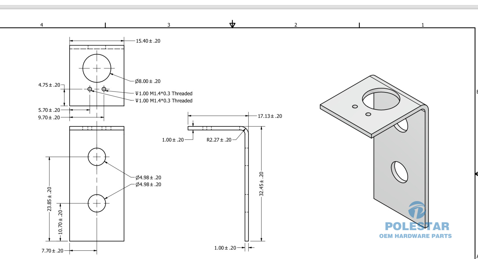 Wall Mount Fixing Aluminum Z Mounting Clips for Mirror and Picture Hanging