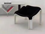 Nordic Hotel Lobby Furniture Fiberglass Shaped Space Backrest Leisure Chair