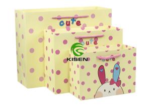 Wholesale Decorative Coloured Paper Bags With Handles , Carton Flat Handle Paper Bags from china suppliers