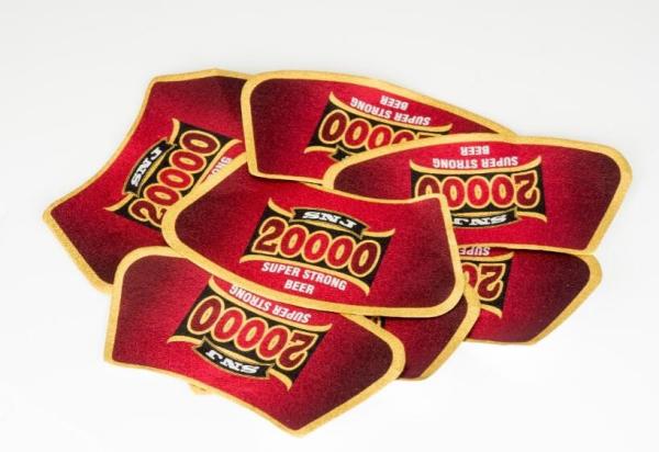 aluminum foil beer label metallized paper 0.2mm thickness aluminum foil gold