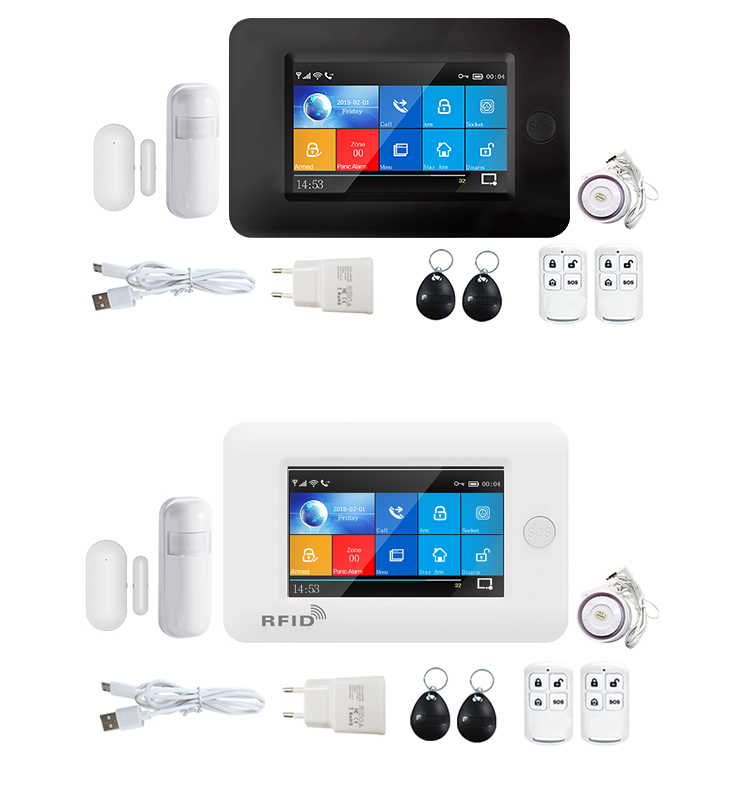4.3 TFT Touch Tuya Pir Sensor 433Mhz Wifi Door And Window Sensor