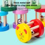 Montessori Rattle 1.9in Wooden Musical Toys Baby Wooden Instrument Set